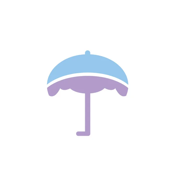 Paraguas Verano Clipart Vector Diseño Aislado — Archivo Imágenes Vectoriales