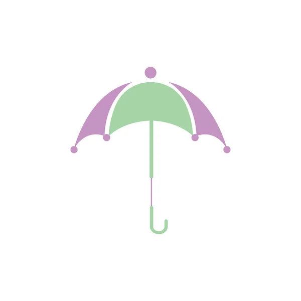 Esernyő Nyári Clipart Vektortervezés Izolált — Stock Vector
