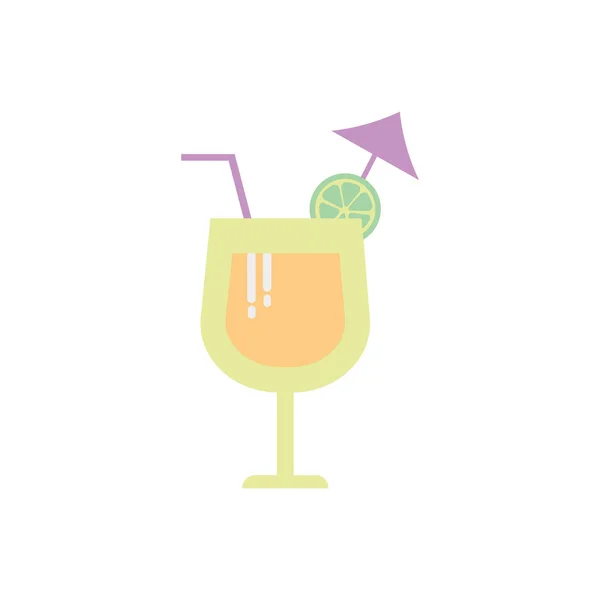 Jugo Verano Bebida Icono Clipart Vector Diseño Aislado — Vector de stock