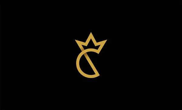King Royal Logo Σχεδιασμός Διάνυσμα Εικονογράφηση — Διανυσματικό Αρχείο