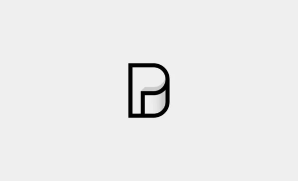 Logo Paper Icon Design Vector Illustration —  Vetores de Stock