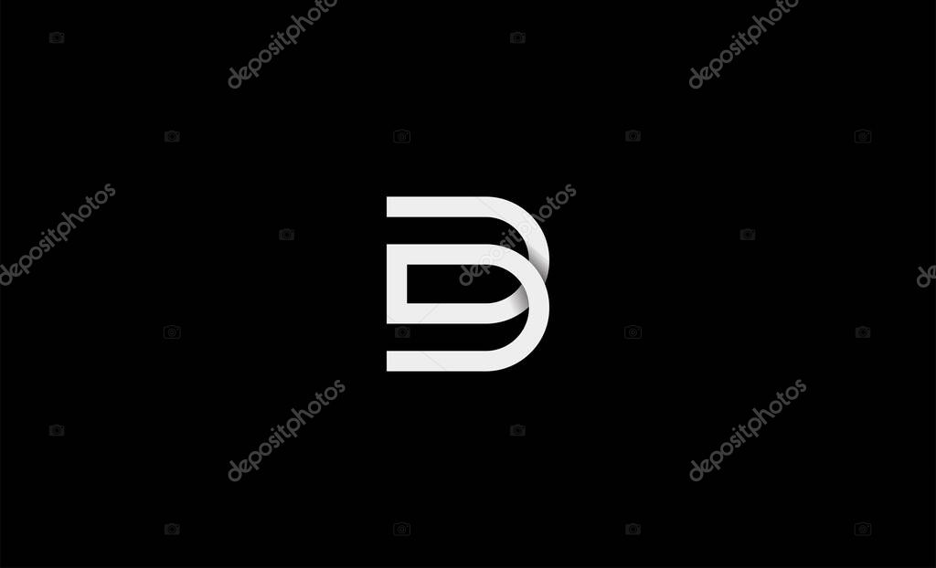 Initial DD DB Logo Design icon Illustration
