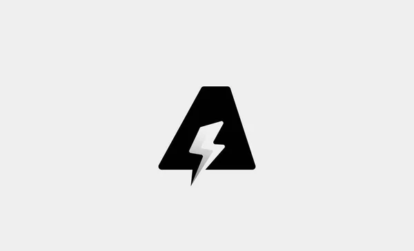 Letra Bolt Logo Vector Diseño Icono Ilustración — Archivo Imágenes Vectoriales