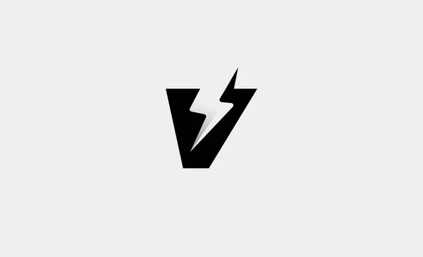 Buchstabe Bolzen Logo Vektor Design Icon Illustration — Stockvektor