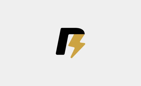 Letra Bolt Logo Vector Diseño Icono Ilustración — Archivo Imágenes Vectoriales