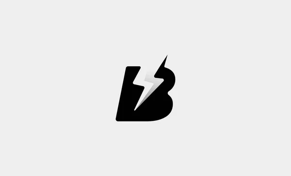Буква Векторный Дизайн Логотипа Болта Иллюстрация Значка — стоковый вектор