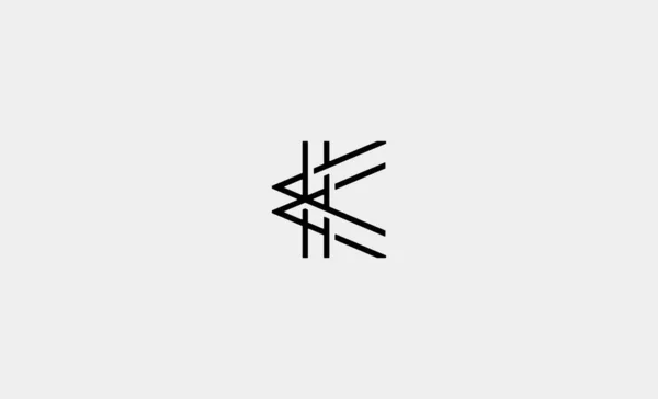 Büyük Harf Logo Vektör Tasarım Sembolü — Stok Vektör