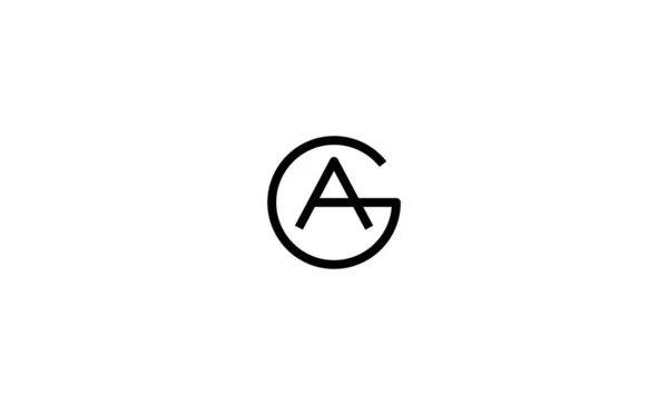 Logo Monogramı Tasarım Vektörü Llüstrasyonu — Stok Vektör