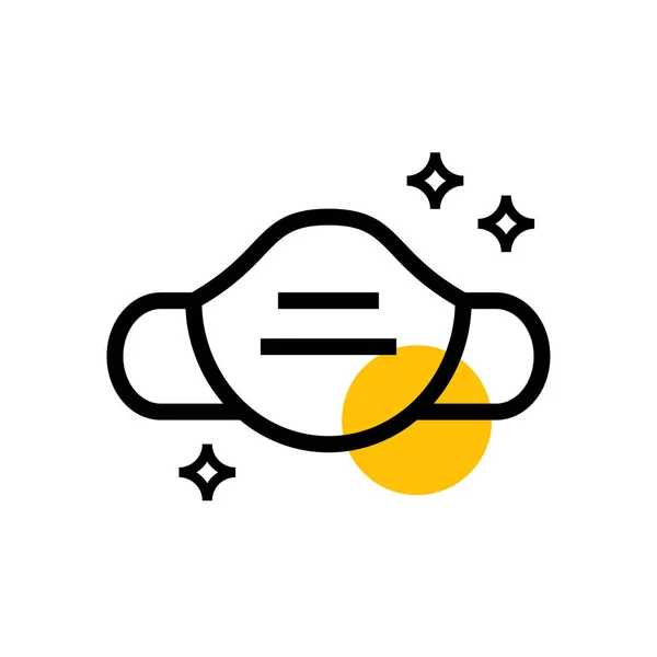 Masker Schutz Vektor Symbol Design Illustration — Stockvektor