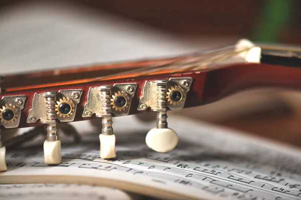 Mandolin Tuning Keys Backed Disappeared — Stock Photo, Image