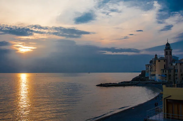 Coucher de soleil à Camogli — Photo