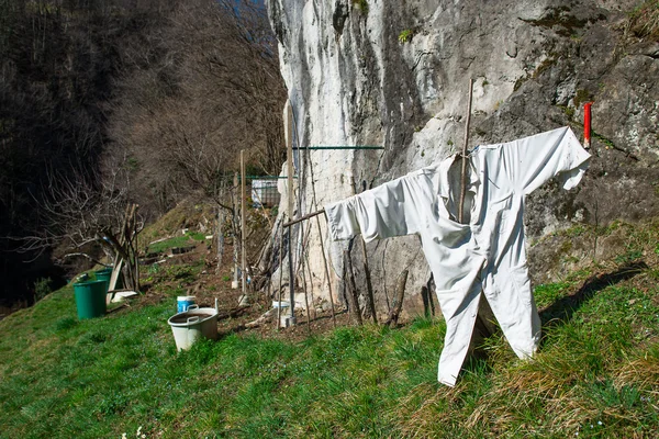 Scarecrow improvised — Stock Photo, Image