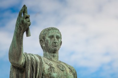 Statue of Gaius Julius Caesar in Rome, Italy clipart