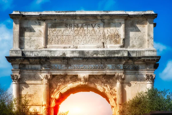 O Arco de Tito, Roma. Itália — Fotografia de Stock