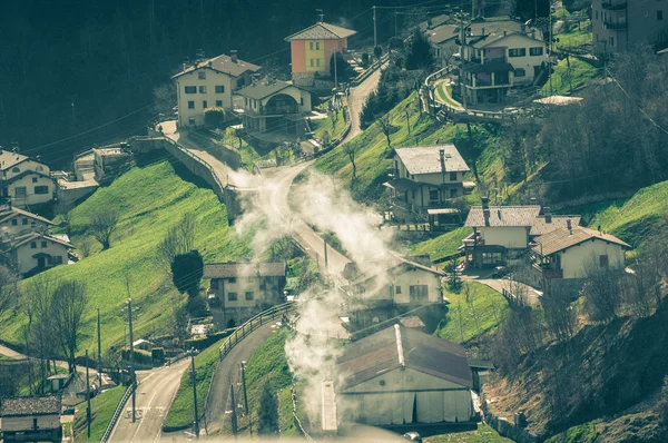 Town mountain landscape — Stock Photo, Image