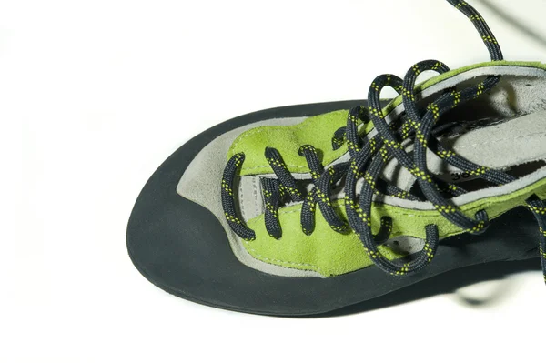 Zapatos de escalada verde y gris —  Fotos de Stock