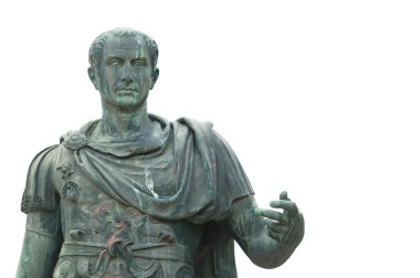 Bronze statue of Julius Caesar clipart