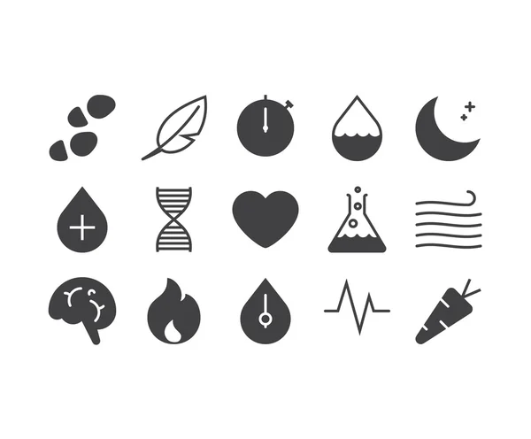 Set of thin mobile icons for smart health Stock Vector