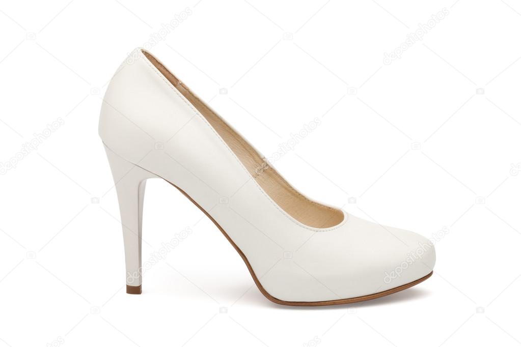Ivory female wedding footwear