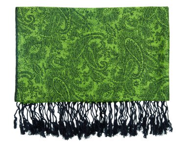 Paisley pattern cashmere scarf clipart