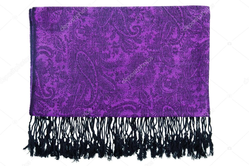 Paisley pattern cashmere scarf