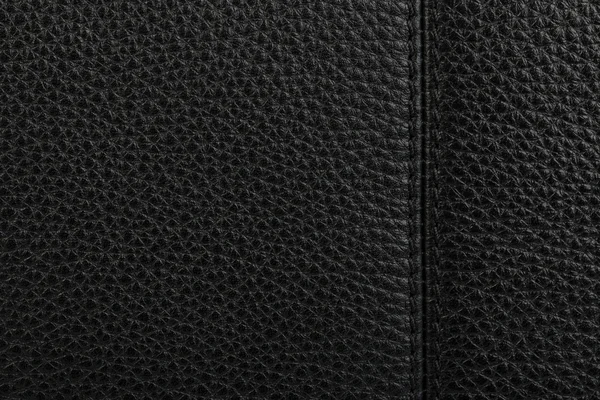 Textura de cuero negro fondo — Foto de Stock