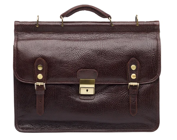 Natural leather both male and female briefcase — Stock Photo, Image