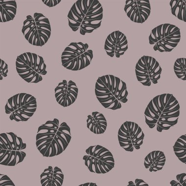 Renkli palmiye dalları ile sonsuz desen