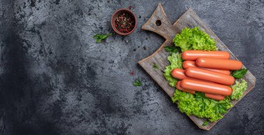 Vegan sausages made from vegetarian plant based soya beans imitation meat ready to cook, tofu sausage, Clean eating, plant based food concept,