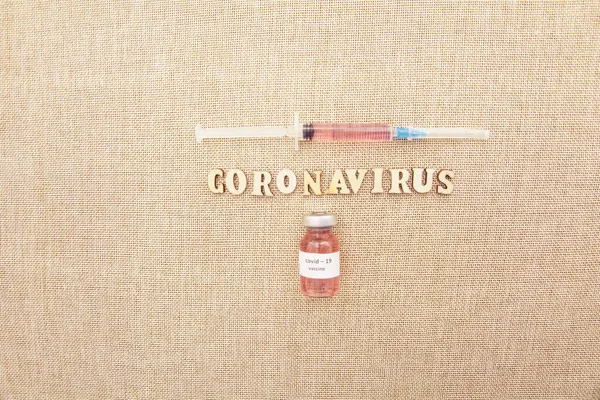 Coronavirus Karşı Tıbbi Aşı — Stok fotoğraf