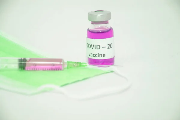 Vaccin Médical Contre Coronavirus Gros Plan Covide Vaccination Injections Seringues — Photo