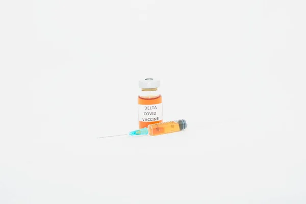 コロナウイルスに対する医学ワクチンを閉じる — ストック写真