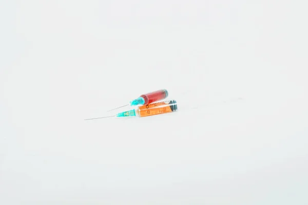 Medicinskt Vaccin Mot Coronavirus Närbild — Stockfoto