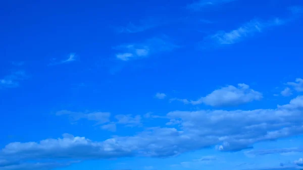 Beautiful aerial big clouds in blue skies