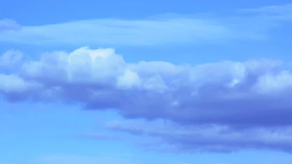Beautiful aerial big clouds in blue skies