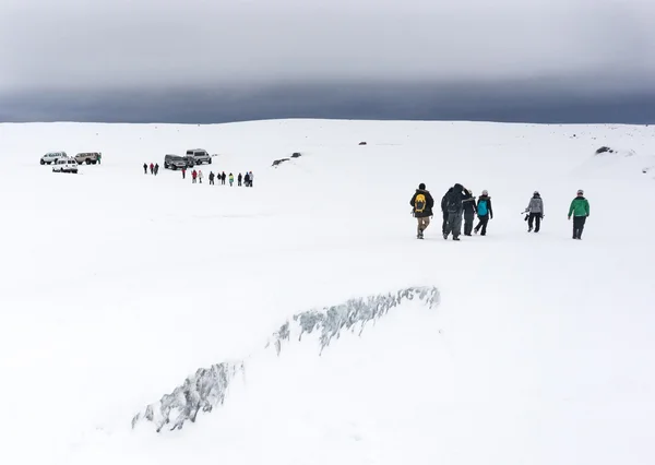 Encima del glaciar Vatnajokull — Foto de Stock