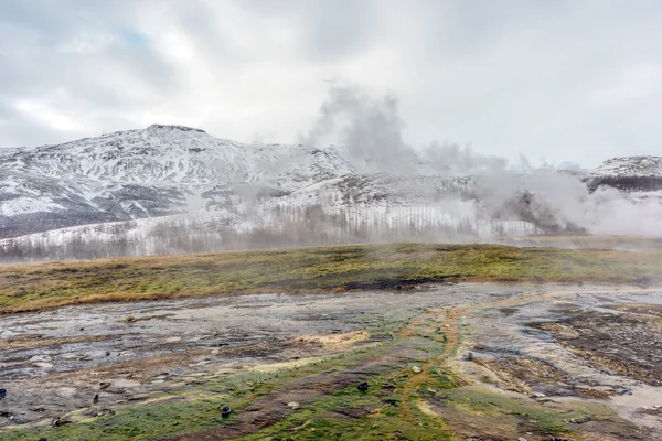 Geothermal Vents Geysir Islanda — Fotografie, imagine de stoc