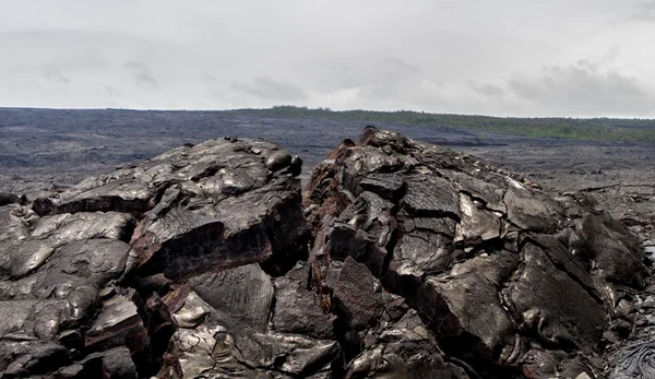 Lávové pole na Big Island na Havaji — Stock fotografie