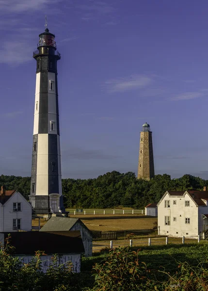 New and Old Cape Henry Lighthouses — Stock Photo, Image