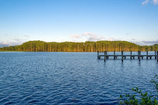 Fishing Camp naplementekor — Stock Fotó