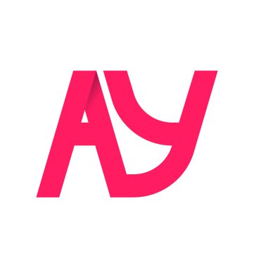 moderm minimalis ilk logo Ay