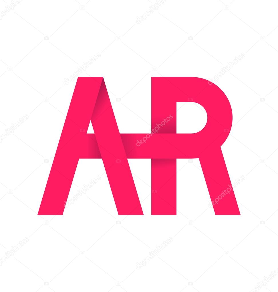 AR alphabet composistion for logo or signature