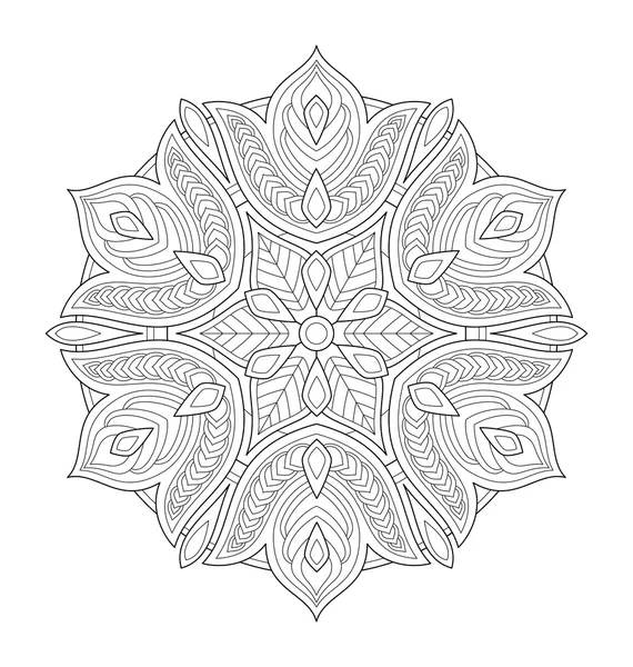 Yetişkin renklendirme için Mandala çizimi — Stok Vektör