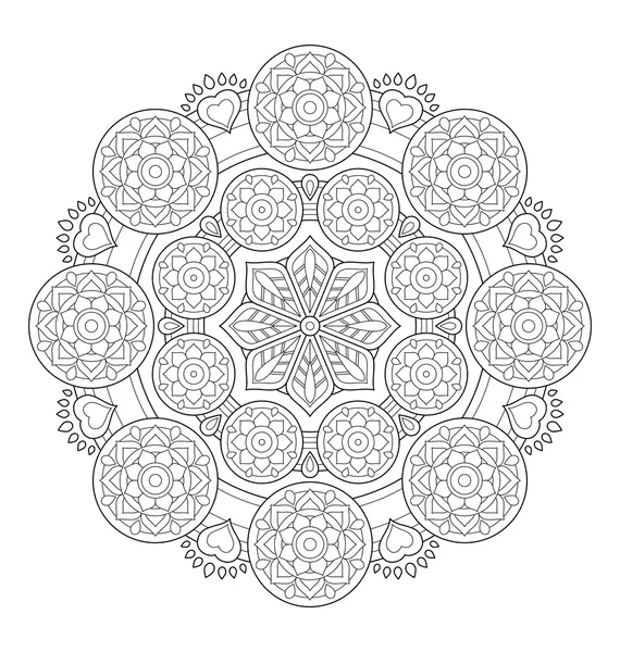 Ilustración decorativa mandala — Vector de stock