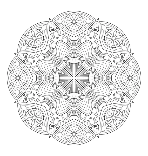 Dekorativa Mandala illustration — Stock vektor