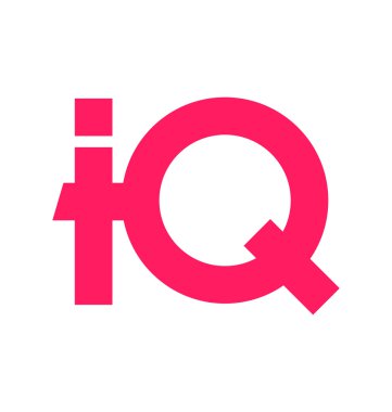 moderm minimalis ilk logo IQ