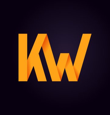 moderm minimalis ilk logo Kw