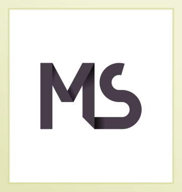 moderm minimalis ilk logo Ms