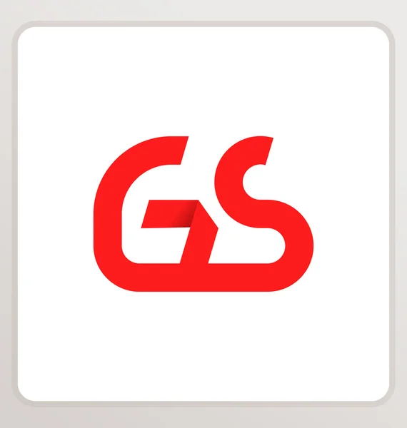 Moderm minimalis initial logo GS — Stock Vector