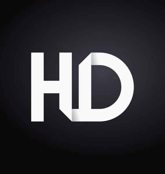 Moderm minimalis initiales Logo hd — Stockvektor